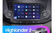 Штатная магнитола Teyes CC3 3/32 Toyota Highlander 2 XU40 (2007-2013) 9"диагональ