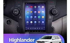 Штатная магнитола Tesla style Teyes TPRO 2 Toyota Highlander 2 XU40 (2007-2013)